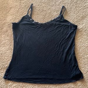 Black Daisy Fuentes Tank Top